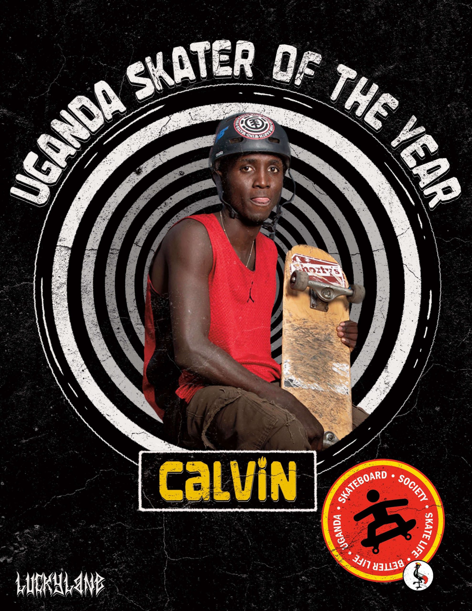 Calvin Triumphs as Uganda’s Skater Of The Year